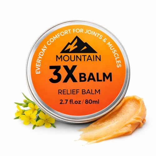 JONKEYPENY Mountain 3X Relief Balm Mountain 3X Balms with Organic Arnica & Camphor Soothing Gel Cream Fast Absorbing Non-Greasy Formula 2.7fl oz