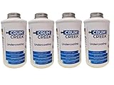 CRUM CREEK 4 Quarts of Premium, Black Wax based Undercoating with Rust Inhibition and Prevention
