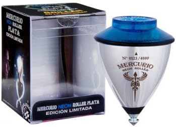 Trompos Space Mercurio Spinning Top - Bearing Roller Tip - LTD Edition - Silver (Silver)