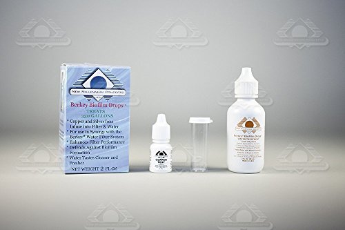 berkey biofilm drops extend shelf life of stored waterfor use with long-term water storage containers ideal for emergency preparedness
