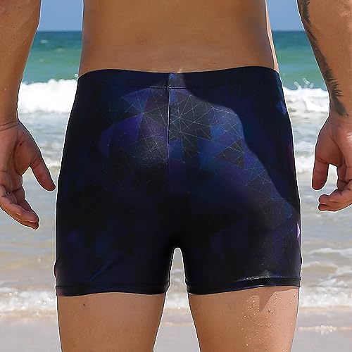 Image of Angel season Swim Jammers for Men Square Leg Swimsuit Athletic Training Quick Dry Chlorine Resistant Mens Swim Briefs