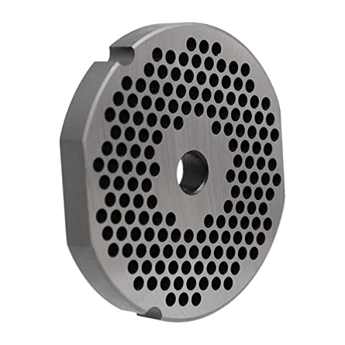 Grinder Plate with 2 Flat Edges for #32 Grinders, Butcher Boy, with 3/16
