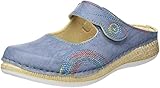 Elastik Laufsohle Fischer Damen Steffi Pantolette, Jeansblau, 41 EU