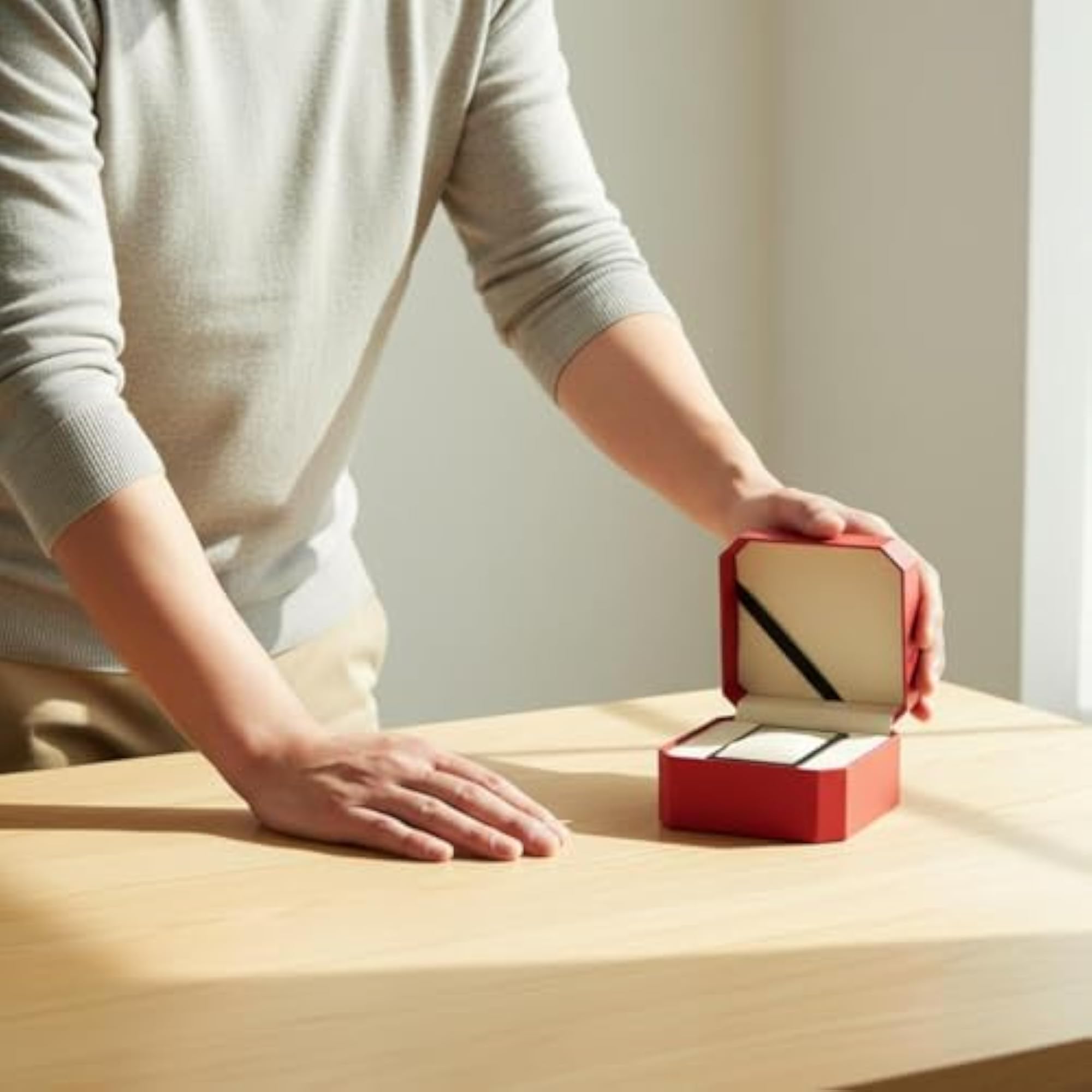 Octagonal Watch Box Jewelry Storage Flip Lid