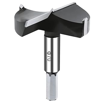 NICAVKIT 2-3/4 Inch Carbide Forstner Drill Bit, Carbide Tipped Forstner Bit for Hard Wood, Wood Drilling Bit Woodworking Hinge Cutter Tool Kits for Wood Plywood Plastic