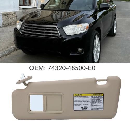 Remplacement Pare-Soleil Conducteur Beige Adapté Auto 2008-2013 - 4