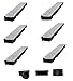 Produktbild Bielbet Entwässerungsrinne h= 55mm 16,20/m 6m Set inkl.Endkappen und Anschlussstück DN110