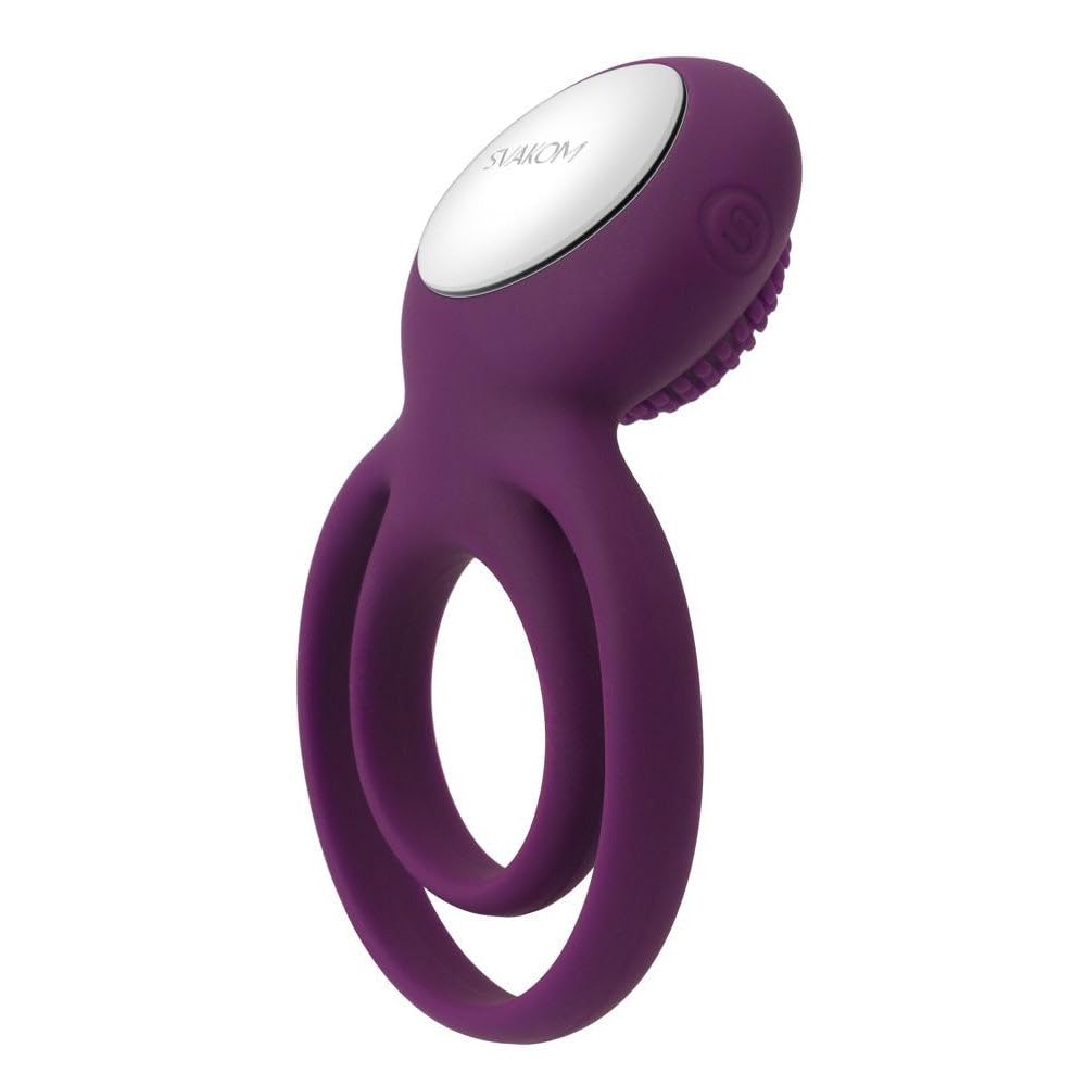 Tammy Double Ring Couple's Vibrator, Purple