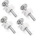 M10(10mm/0.39") Baby Gate Adapter OwnMy 10MM Walk Thru Gate Spindle Rods Accessory Pressure Gate Replacement Parts Screw Mounted Bolts Kit for Pets Gate/Stair Railing Safety Gate(4 Pcs) (White)