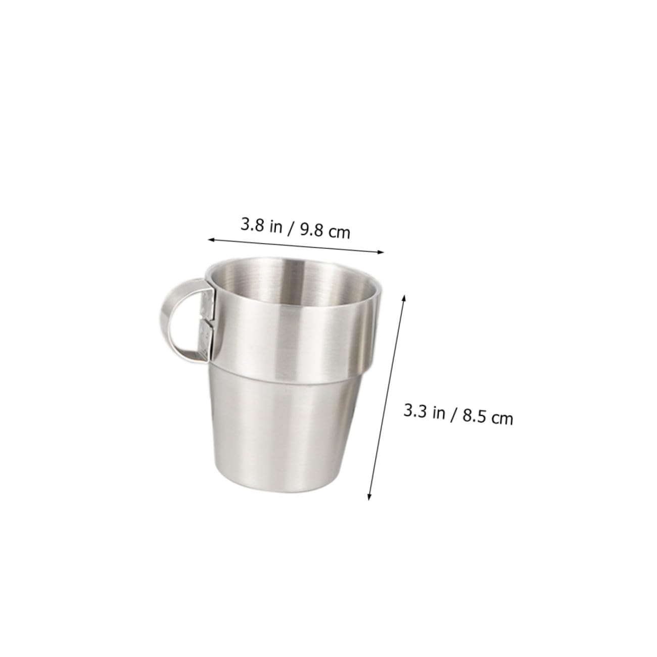 LALAFINA Tazas Térmicas de Acero Inoxidable de Doble Capa para Café, Set de 4 Unidades, Anti-quemaduras y Portátiles, Ideales para Actividades al Aire Libre