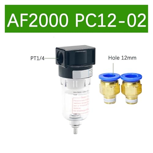 Filtre traitement source d'air AF2000 1/4" AF2000 PC12-02 pour compresseur - 2