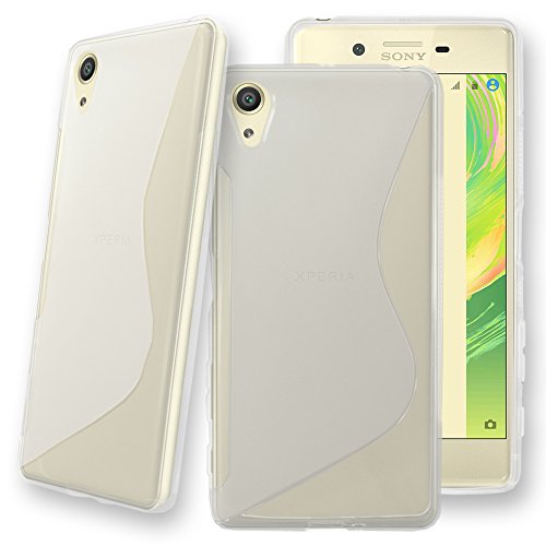 ebestStar - Funda Compatible con Sony Xperia X Performance, Dual F8132 Carcasa Gel Silicona Gel TPU Motivo S-línea, S-Line Case Cover, Transparente [Aparato: 143.7 x 70.4 x 8.7mm, 5.0'']