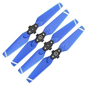 Qklyxr 4 Stück Propeller Drohne Schnellspanner Requisiten Klappbare 4730 Klingen Zubehör Ersatzteile Flügelschraube Blau Rot Weiß, for DJI, Spark Austausch des Drohnenpropellerblatts(Blue)