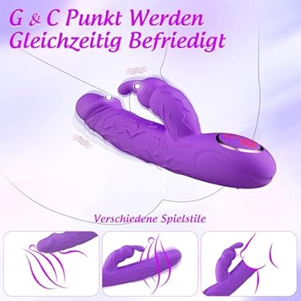 G-Punkt Vibrador del punto G Consolador Erótico Vibratorio para Mujer con 10 modos de Vibración, Juguete Sexual de Silicona para Pareja Extrema