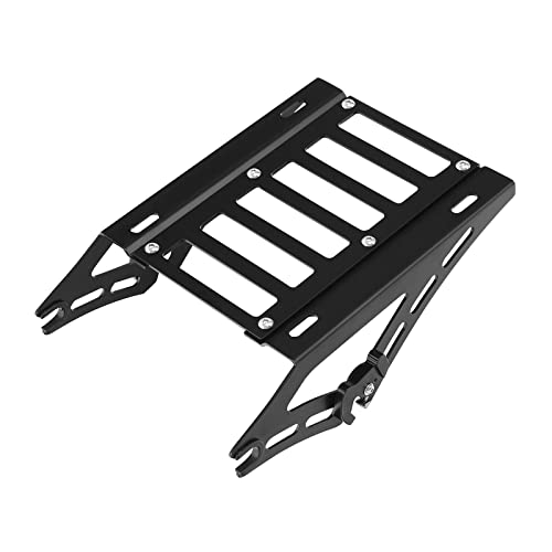 Porte-bagages moto détachable avec double support de montage rigide