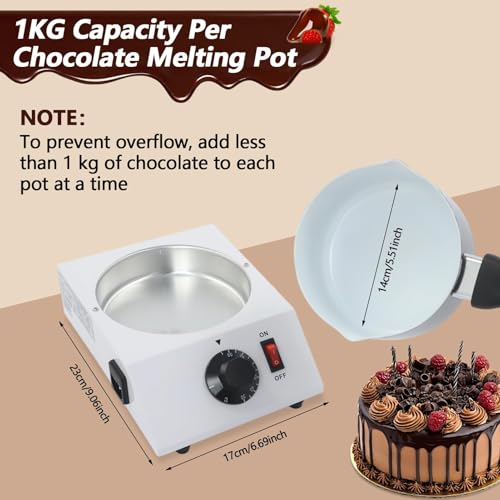 Máquina templadora de chocolate profesional de 86-185 ℉ para repostería 4