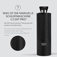 TIMEMORE Chestnut C3 ESP Pro Ganzmetall Kaffeemühle Manuelle Mit Präziser Mahlgradeinstellung, Edelstahl und Kegelförmigem Mahlwerk, Klappbarem Griff Bohnenbehälter 25g Coffee Grinder - Schwarz – Ansicht 6