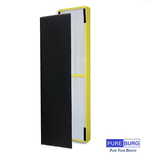 PUREBURG 2-PACK Replacement HEPA Filter and 10 Carbon Pre-Filters Compatible with PureMate Air Purifier PM 520 - Image 4