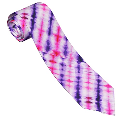 Ovpszfyo Tie Dye Tie Necktie For Men Teen Boys Novelty Purple Formal Party Business Birthday Father's Day #TOP1