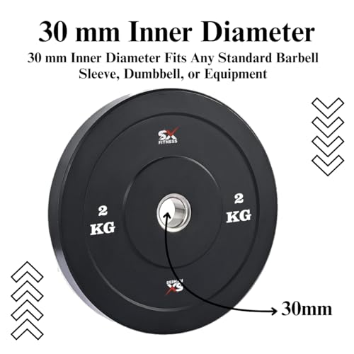 Image of 14 Kg Spare Rubber Weight Plates Combo (1kg X 4 Plates, 2.5kg X 4 Plates) Rubber Weight Plates for Home Gym Exercise & Fitness