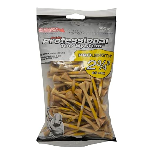 Golf Tees Brass - Heavy-Duty Brass Golf Tees | Golf Accessories Pride Professional Tee System Golf Tees ,100 Count(Pack of 1)