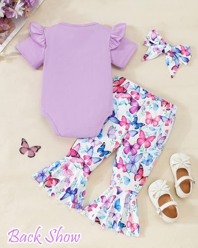 SUNNY PIGGY Baby Girl Clothes Infant Newborn Girls Outfits Romper with Headband Hat Pants Shorts Set 5Pcs3