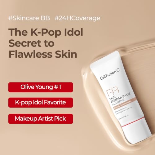 Image of Cell Fusion C Skin Blemish Balm No.19 Light - Fair /Light, Lightweight BB Cream with Ceramide, Tinted Moisturizer for Sensitive Skin, Korean Makeup, 1.01 fl.oz.