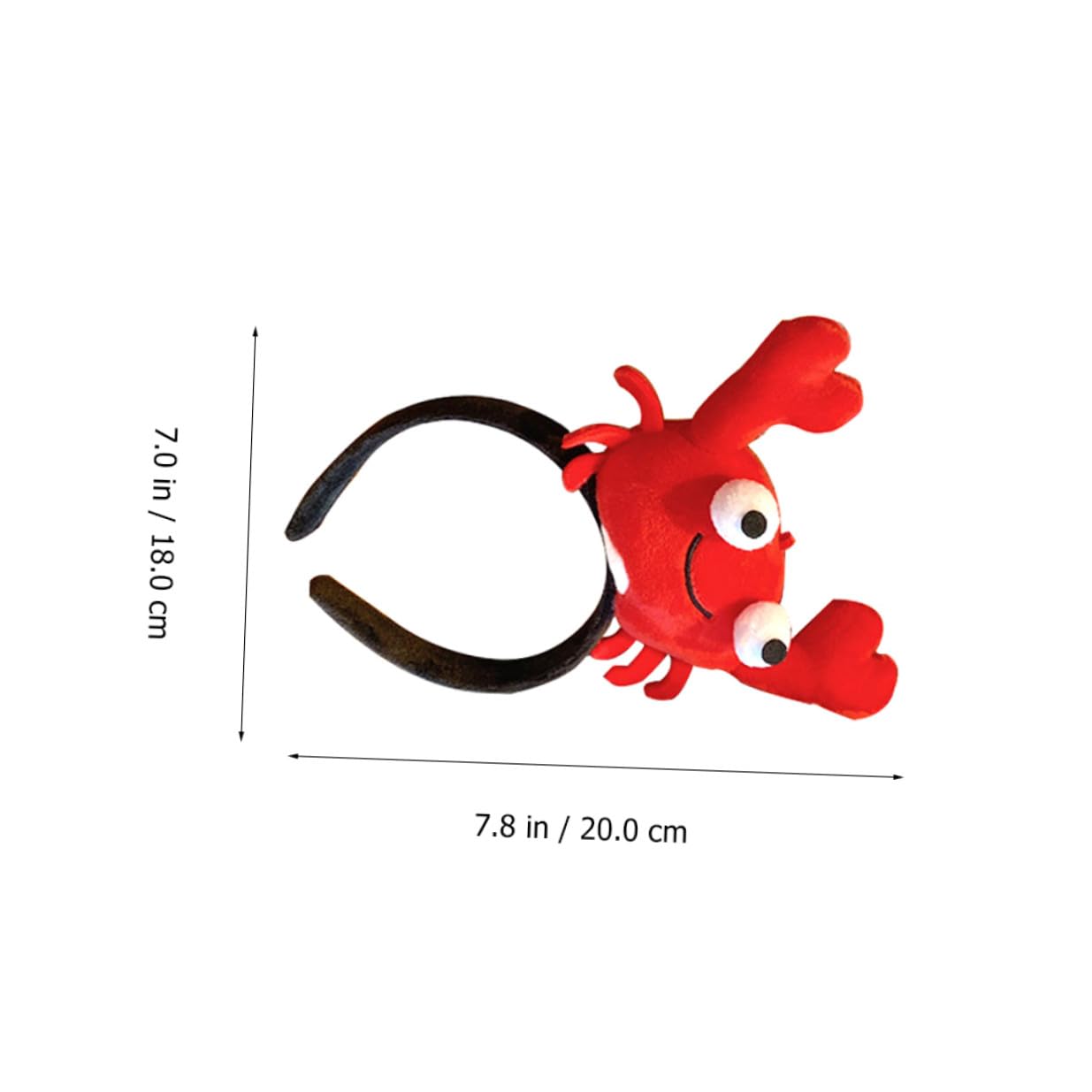 Mobestech 2 pezzi Cerchietti per Capelli Granchio e Aragosta Imbottiti Accessori Decorativi Leggeri e Stabili per Feste e Cosplay