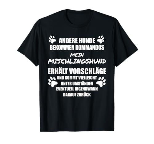 Lustiger Spruch Hundemama & Hundepapa, Mischlingshund T-Shirt