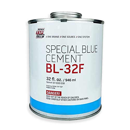 Rema Tip Top BL-32F Special Blue Cement Tire Patch Glue Can 32 fl. oz. / 946 ml