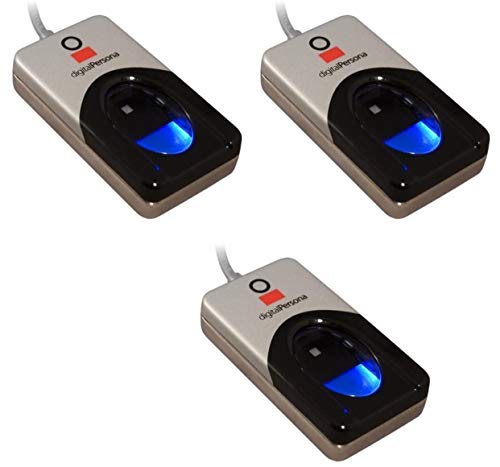 DigitalPersona U.are.U 4500HD USB Fingerprint Reader Without Software (Three Pack)
