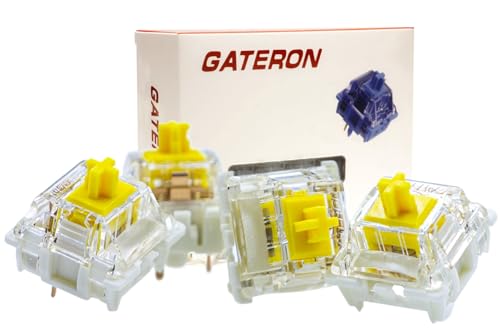 Gateron G Pro 3.0 interrupteur linéaire jaune pré-lubrifié pour clavier mécanique 70 pièces