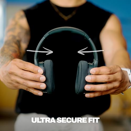 Image of Skullcandy Crusher 540 Active Wireless Bluetooth Headphones with Multi-Sensory Bass, Noise Isolating Over-Ear Fit, Sweat and Water Resistant, 40 Hours Battery, Microphone for iPhone Android - Forest
