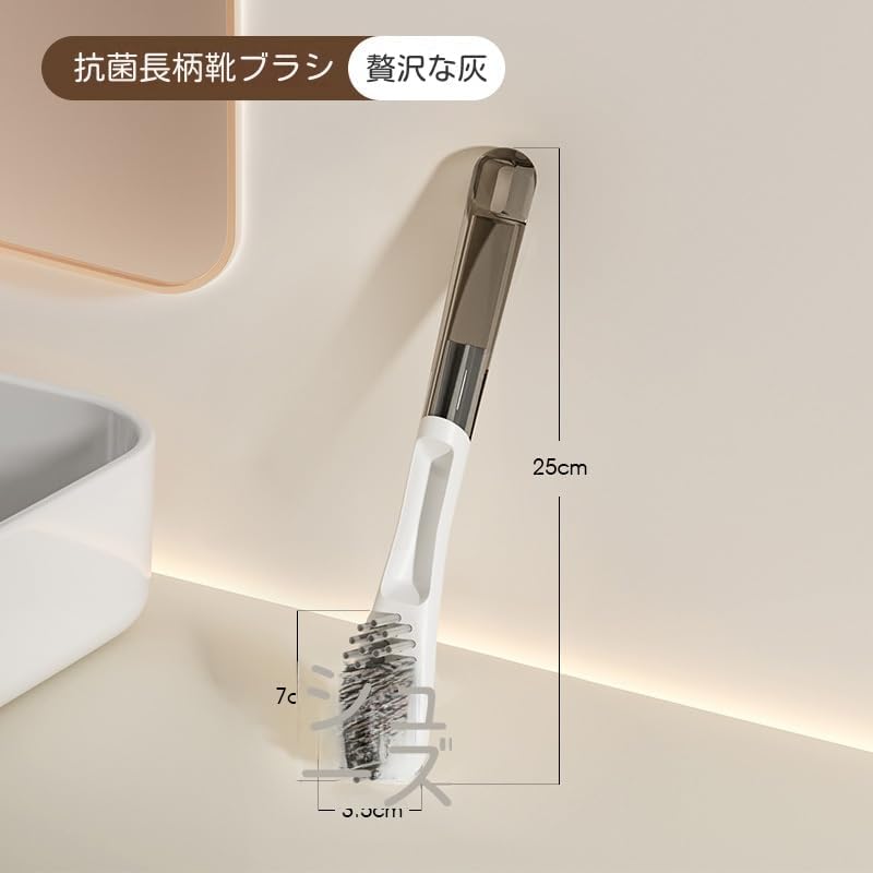 【即納！】シューズブラシ 靴洗いブラシ 柔らかPPメッシュ クリーニング用品 キッチン すきま 隙間掃除 抗菌ハンドル (角効くブラシ) 耐久性