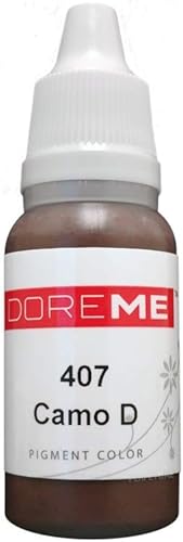 DOREME Tinta permanente del pigmento del maquillaje CAMO D camuflaje cubra para arriba Micropigmention cosmético micro del tatuaje