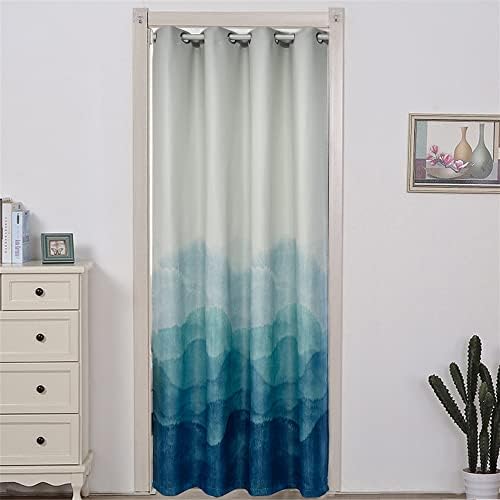 WPKIRA Window Treatments Classic Screens Curtain Chinese Painting Curtain Thread Fringe Window Panel Room Divider 39x78 Inch 1 Panel
