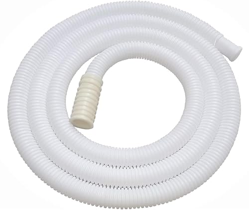 Image of MONIT 3 Meter PVC Washing Machine Semi Inlet Pipe for Semi Automatic Washing Machine, Inlet Pipe Leak Proof, Washing Machine Drain Pipe Extension (White)