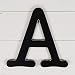 UNFINISHEDWOODCO 11.5" Typewriter Wall Decor Letter A-Black