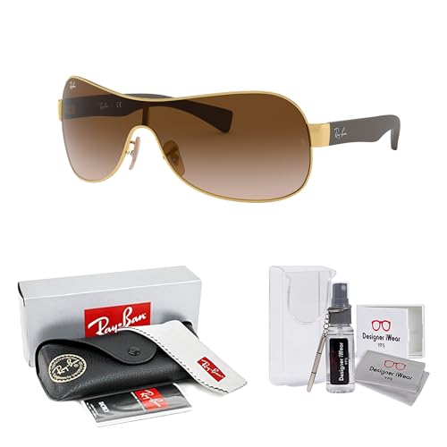 Ray-Ban RB3471 Shield Sunglasses For Men For Women +BUNDLE with ACCESSORY EYEWEAR KIT2