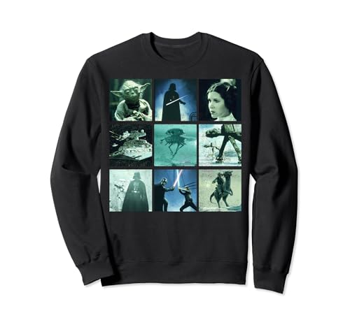 Sweat Star Wars photo squares anti-bouloche pull confortable coupe ajustée
