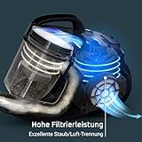 Rowenta RO3731EA Compact Power Cyclonic Bodenstaubsauger (750 W, EEK A, beutellos, 1,5 L, hocheffizienter Filter) schwarz/blau - 4