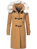 Dieser zeitlose Damen Dufflecoat Klassiker überzeugt in edlem Look und perfekter Passform - damit macht man im Winter immer eine gute Figur