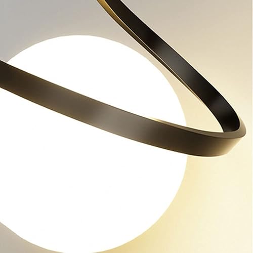 Miniatura 4 de Lámpara colgante de globo de cristal, moderna lámpara LED industrial para colgar en el techo, para cocina, isla de estar, comedor, lámpara colgante