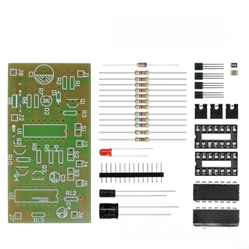 CWOQOCW Kit de circuito inversor de puerta oscilador de anillo DIY NAND Junta de práctica de soldadura con chips lógicos CD4011BE y CD4069BE para proyectos electrónicos educativos 3V AC 34X66mm