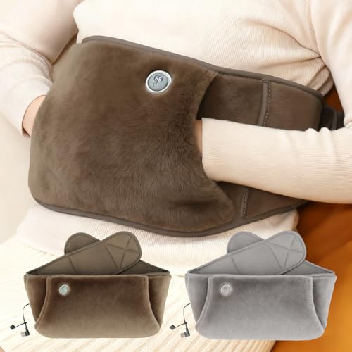 【2025冬 グラフェン 新発想】ゆたんぽ 充電式【腰やお腹に巻いて使える】無水式 湯たんぽ ウォーマー usb給電 5段階温度調整 2種類給電方法 ハンドウォーマー 約280g 軽量 洗える 省エネ 節電 ヒーター お手/腹/腰/肩 冷え性対策 あったか