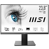 MSI PRO MP241XDE - 24 Zoll, Office Monitor, LED VA Panel, 16:9, FullHD (1920x, 1080), 75Hz, HDMI, neigbar, Anti-Glare Display, flimmerfrei, weniger Blaulicht, Rahmenlos, TÜV-Zertifiziert, VESA 100