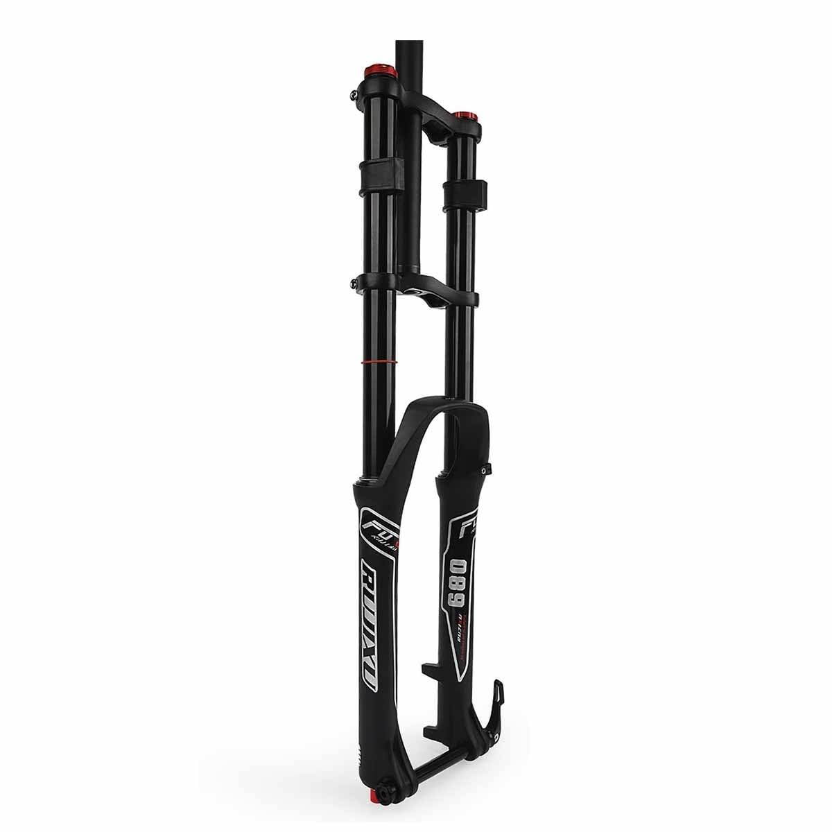 Widelec rowerowy 27,5 29 cali zawieszenie pneumatyczne Double Shoulder Control MTB Downhill widelec amortyzowany DH 28,6 mm rura prosta amortyzator rowerowy 180 mm amortyzator sprężynowy regulowany 15