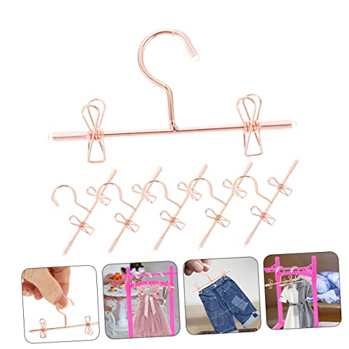 Mini-cintre de qualité supérieure en métal or rose MAGICLULU - 3