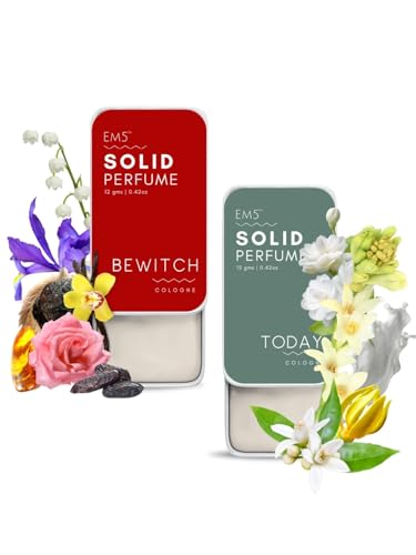 EM5™ Pack of 2 Today & Bewitch Solid Perfumes | Non-Alcoholi...