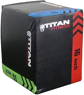 Titan 3-in-1 Heavy Foam Plyometric Box 12" 14" 16"